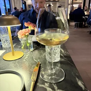 Chardonnay in a beautiful glass