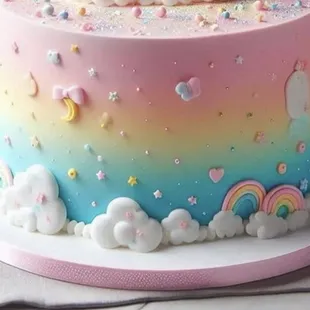 Reference photo of ombre design that I emailed to Ele Cake Co.