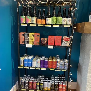 Wine and beer selection