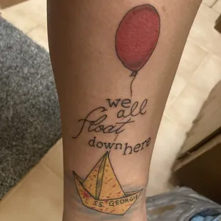 Before healed It tattoo