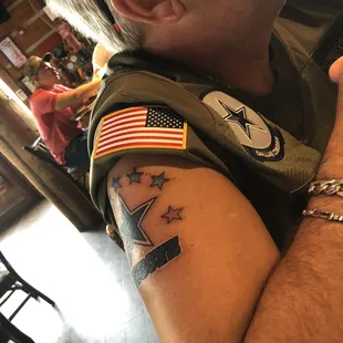 Dallas Cowboys tattoo thank you George