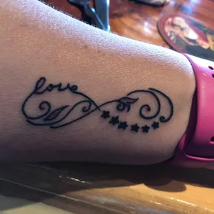 I love my Infinity  Love  tattoo......