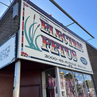 Sign outside!