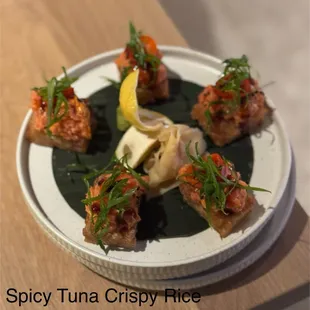 Spicy tuna crispy rice