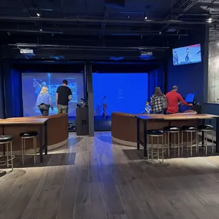 Upstairs golf and soccer