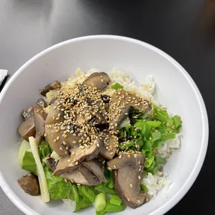 Sesame Wildmushroom Rice Bowl