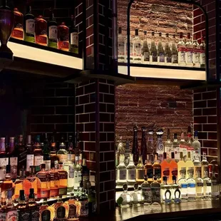 Lovely bar and selection.