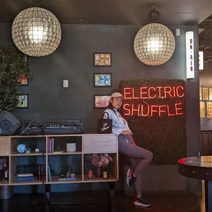 First step to shuffling, is to bring the right left up.