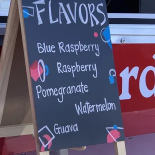 Lemonade flavor options