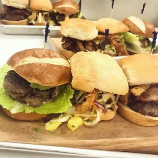a variety of sliders