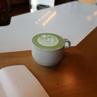 Matcha latte with whole milk (no sugar/the extreme Asian way)