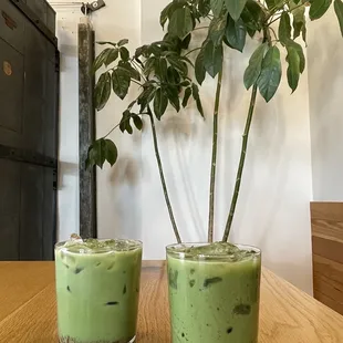 Strawberry Matcha $6