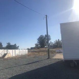 Pole installed for overhead service , PG&amp;E Approved