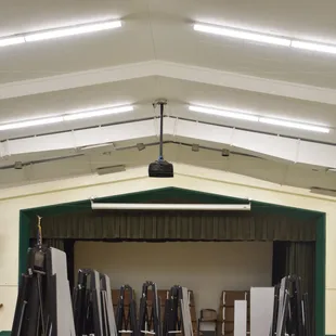 LED lighting in a cafeteria