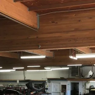 Lighting in an Auto Body Garage