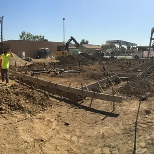 Roughing in electrical for a Burger King in Firebaugh