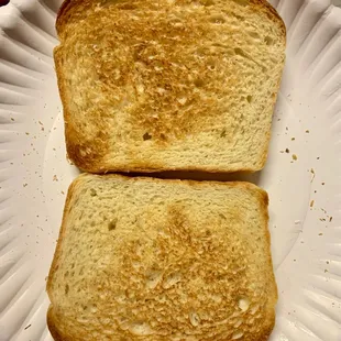 Sliced bread loaf toasted. This is the best toasting bread I have ever experienced.