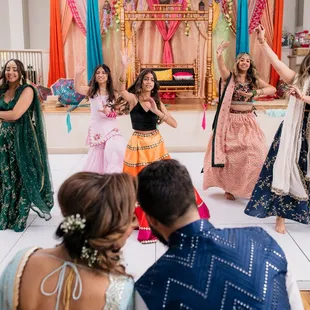 Bay Area Indian Wedding Decorations - Sangeet Decor in Lodi