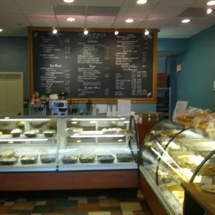 a display of pastries and pastries