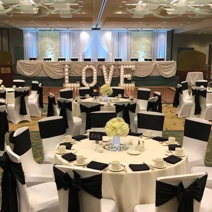 Classic black and white.