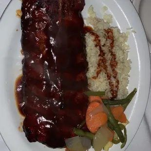 This is HALF a rack. So tender and satisfying