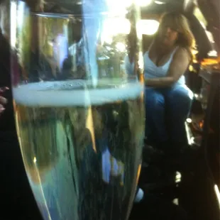 Sipping Champagne on our way down to HP to see Bon Jovi!! I could get used to this type of pampering really quick!!