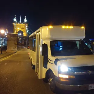 Casper on the Roebling Bridge