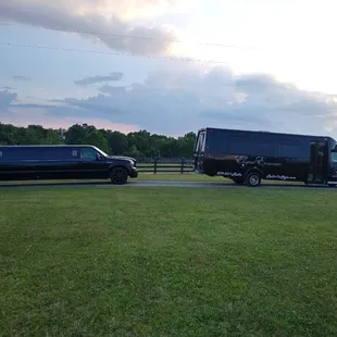 Stretch Excursion and black party bus
