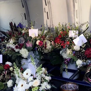 Beautiful Christmas Deliveries. Safely transported to their destination