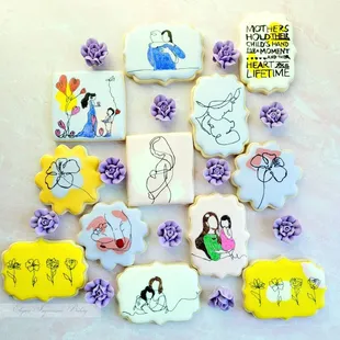 Now offering Mother's Day desserts! This cookie set is our Mother's Day Cookie Box. Please contact us at (951) 412-1650 for more info.