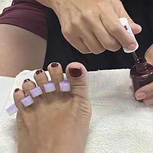 Love my new glitter nails #767