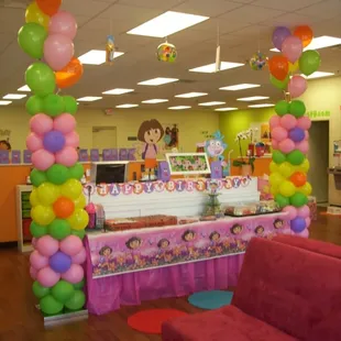 Flower Balloon Columns