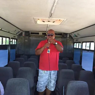 Wow karaoke in the bus ELEMA TRANS and TOURS