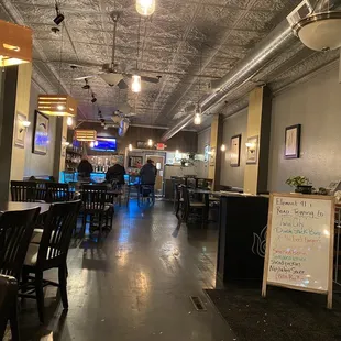 Interior of Restaurant and Bar