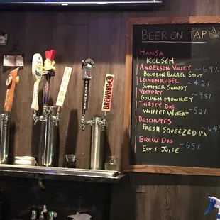 Nothing but craft beers on tap!