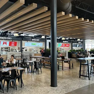 Indoor - all types of seating ! Sooo much seating