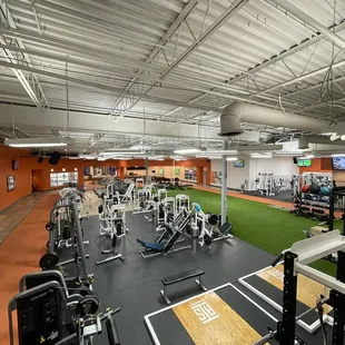 a view of the inside of a gym