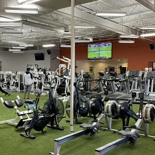 people working out in the gym