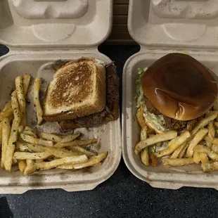 Patty Melt &amp; Crispy Chik&apos;n Sandwich