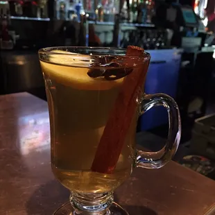 Yummy apple cider hot toddy