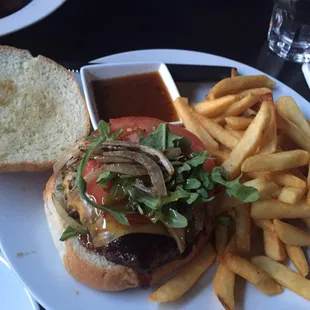 General tsao burger - grilled onions give it a nice kick