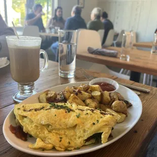 Mother Lode omelette &amp; fingerling potatoes