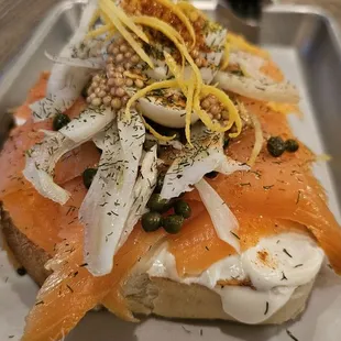 Lox sandwich