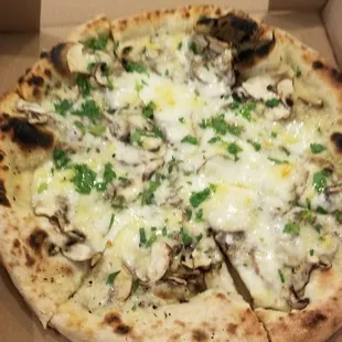 Truffle mushroom pizza