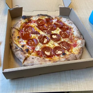 Lunch. Pepperoni pizza