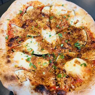 Eggplant Parmesan Pizza. EXCELLENT!
