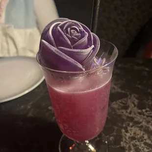 Floral Fixation.. Best and most innovative cocktail, I have had in a while. Look at that ice rose!