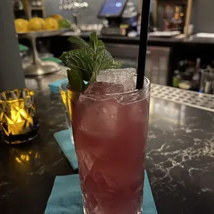 Lucid Dreamer cocktail at Elements Bar &amp; Lounge in ONE65 in San Francisco.