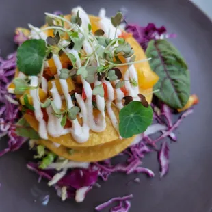 a plate of food on a table