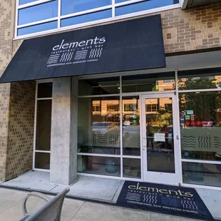 Outside. Storefront. Main entrance. Located in the East 54 mixed-use development on 54 near 15-501.